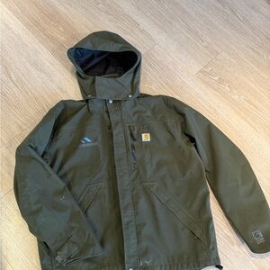 Carhartt Olive Hooded Jacket